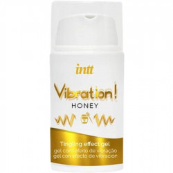 Рідкий вібратор Intt Vibration Honey (15 мл), густий гель, дуже смачний, діє до 30 хвилин