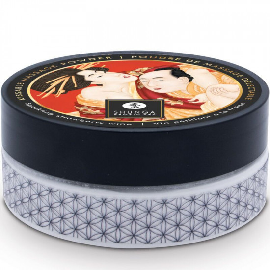 Смачна пудра для оральних пестощів Shunga Body Powder – Sparkling Strawberry Wine (75 гр) Смачна пудра для оральних пестощів Shunga Body Powder – Sparkling Strawberry Wine (75 гр)