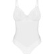 Боді Obsessive Alissium Teddy White, XL/2XL, ліф з м’якою чашкою, високі вирізи для ніг Боді Obsessive Alissium Teddy White, XL/2XL, ліф з м’якою чашкою, високі вирізи для ніг