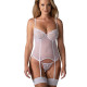 Корсет Obsessive Alissium corset & thong, XS/S, гнучкі кісточки, відкрита спина, стрінги в комплекті Корсет Obsessive Alissium corset & thong, XS/S, гнучкі кісточки, відкрита спина, стрінги в комплекті