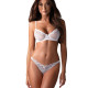 Комплект Obsessive Alissium 2-pcs set, M/L, мереживо, ліф з м’якою чашкою, трусики танга Комплект Obsessive Alissium 2-pcs set, M/L, мереживо, ліф з м’якою чашкою, трусики танга