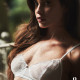 Комплект Obsessive Alissium 2-pcs set, XL/2XL, мереживо, ліф з м’якою чашкою, трусики танга Комплект Obsessive Alissium 2-pcs set, XL/2XL, мереживо, ліф з м’якою чашкою, трусики танга