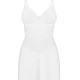 Пеньюар Obsessive Alissium chemise & thong, XS/S, мереживний ліф, стрінги в комплекті Пеньюар Obsessive Alissium chemise & thong, XS/S, мереживний ліф, стрінги в комплекті