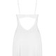 Пеньюар Obsessive Alissium chemise & thong, XS/S, мереживний ліф, стрінги в комплекті Пеньюар Obsessive Alissium chemise & thong, XS/S, мереживний ліф, стрінги в комплекті
