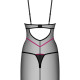 Пеньюар Obsessive Novenes chemise & thong, M/L, обтислий, прозорий, зі стрепами, стрінги в комплекті Пеньюар Obsessive Novenes chemise & thong, M/L, обтислий, прозорий, зі стрепами, стрінги в комплекті