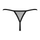Трусики-стрінги Obsessive Novenes crotchless thong, XL/2XL, сітка, стрепи, прикраса зі стразами, від Трусики-стрінги Obsessive Novenes crotchless thong, XL/2XL, сітка, стрепи, прикраса зі стразами, від