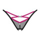 Трусики-стрінги Obsessive Novenes crotchless thong, XL/2XL, сітка, стрепи, прикраса зі стразами, від Трусики-стрінги Obsessive Novenes crotchless thong, XL/2XL, сітка, стрепи, прикраса зі стразами, від