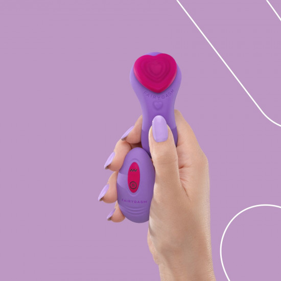 Вібратор у трусики FairyGasm HeartGem violet, на магніті, пульт ДК Вібратор у трусики FairyGasm HeartGem violet, на магніті, пульт ДК