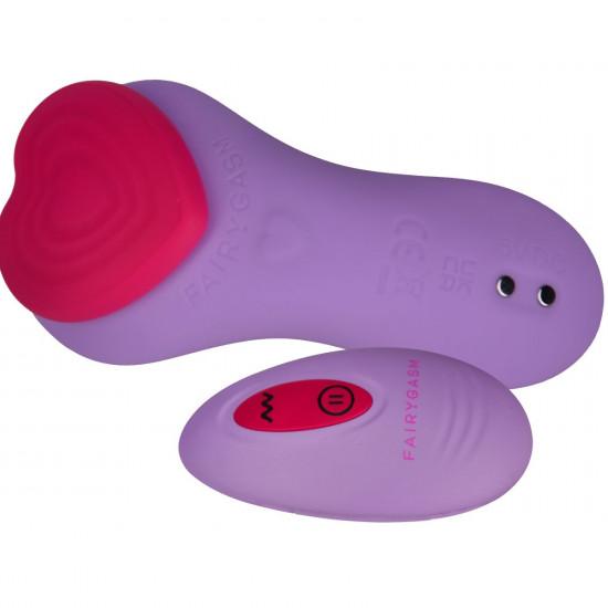 Вібратор у трусики FairyGasm HeartGem violet, на магніті, пульт ДК Вібратор у трусики FairyGasm HeartGem violet, на магніті, пульт ДК