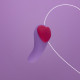 Вібратор у трусики FairyGasm HeartGem violet, на магніті, пульт ДК Вібратор у трусики FairyGasm HeartGem violet, на магніті, пульт ДК