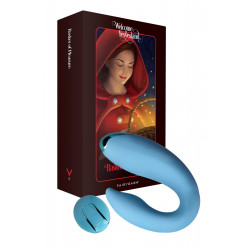 Вібратор для пар FairyGasm PleasureBerry blue, зарядний кейс, пульт ДК