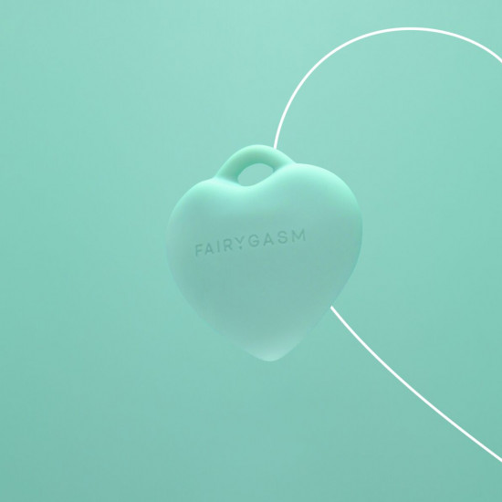 Мінівібратор «Сердечко» FairyGasm PleasureStone green, 9 режимів, на шнурку Мінівібратор «Сердечко» FairyGasm PleasureStone green, 9 режимів, на шнурку