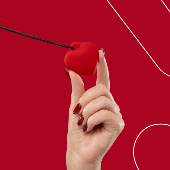 Мінівібратор «Сердечко» FairyGasm PleasureStone red, 9 режимів, на шнурку Мінівібратор «Сердечко» FairyGasm PleasureStone red, 9 режимів, на шнурку