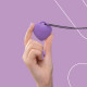 Мінівібратор «Сердечко» FairyGasm PleasureStone violet, 9 режимів, на шнурку Мінівібратор «Сердечко» FairyGasm PleasureStone violet, 9 режимів, на шнурку