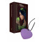 Мінівібратор «Сердечко» FairyGasm PleasureStone violet, 9 режимів, на шнурку
