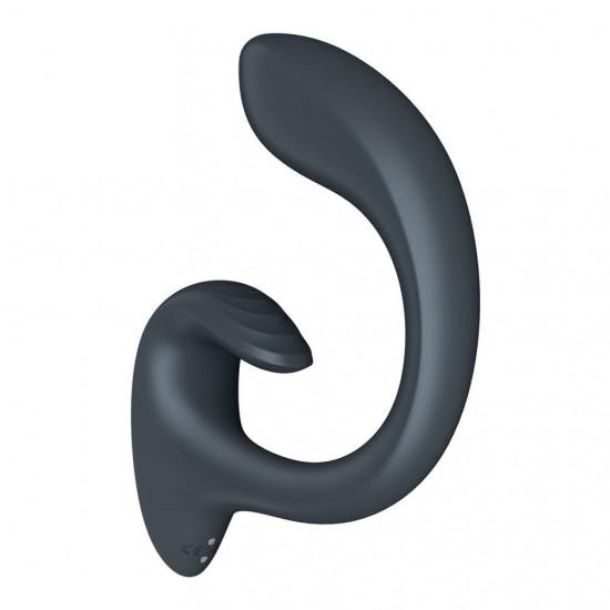 Вагінально-кліторальний вібратор Satisfyer G for Goddess 1 Dark Grey, 2 мотори Вагінально-кліторальний вібратор Satisfyer G for Goddess 1 Dark Grey, 2 мотори