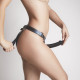 Трусики для страпона Strap-On-Me Leatherette Harness Generous - One Size - Blue Трусики для страпона Strap-On-Me Leatherette Harness Generous - One Size - Blue