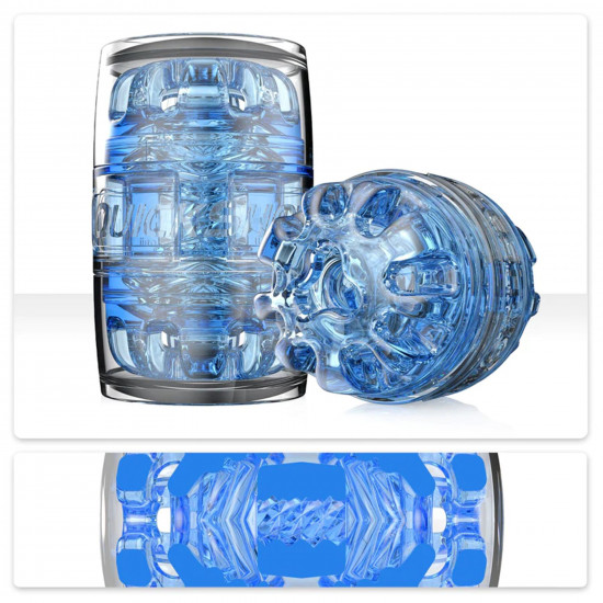 Мастурбатор Fleshlight Quickshot Turbo Blue Ice, компактний, чудово для пар і мінету Мастурбатор Fleshlight Quickshot Turbo Blue Ice, компактний, чудово для пар і мінету