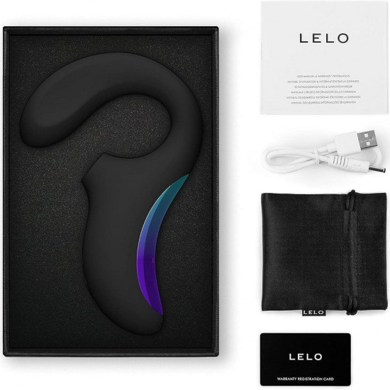 Кліторально-вагінальний звуковий стимулятор LELO Enigma WAVE Black, 3 типи стимуляції Кліторально-вагінальний звуковий стимулятор LELO Enigma WAVE Black, 3 типи стимуляції