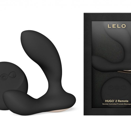 Масажер простати LELO Hugo 2 Remote Black, 2 мотори, дуже потужний, пульт ДК Масажер простати LELO Hugo 2 Remote Black, 2 мотори, дуже потужний, пульт ДК