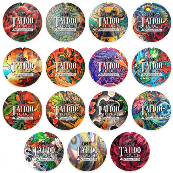 Набор презервативов ONE Tattoo Touch, 100 шт, с рельефом в виде тату, 3 разновидности, упаковка-тубус