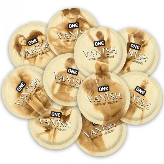 Набір презервативів ONE Vanish Hyperthin 100 шт, мегапак тюб Набір презервативів ONE Vanish Hyperthin 100 шт, мегапак тюб