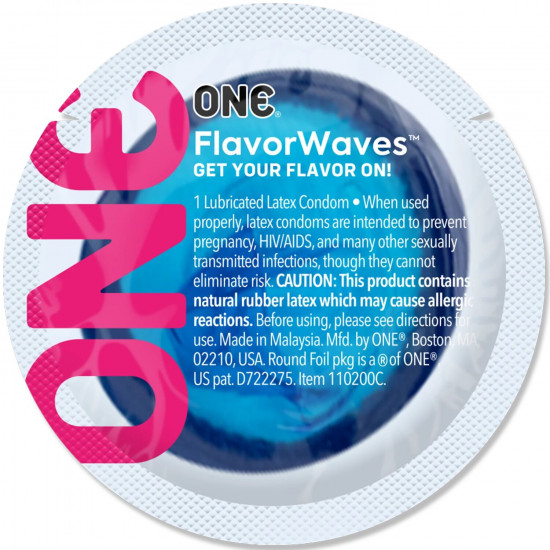 Набір презервативів ONE FlavorWaves 100 шт, мегапак тюб Набір презервативів ONE FlavorWaves 100 шт, мегапак тюб