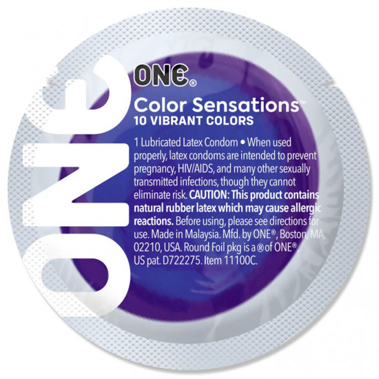 Презерватив ONE Color Sensations - Struck by ONE (Lavender) 1 шт Презерватив ONE Color Sensations - Struck by ONE (Lavender) 1 шт