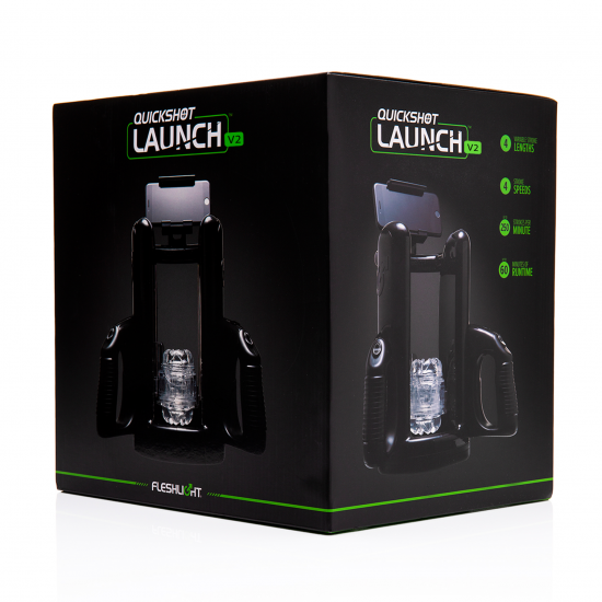 Автоматична секс-машина для чоловіків Fleshlight Quickshot Launch V2, оновлена модель Автоматична секс-машина для чоловіків Fleshlight Quickshot Launch V2, оновлена модель