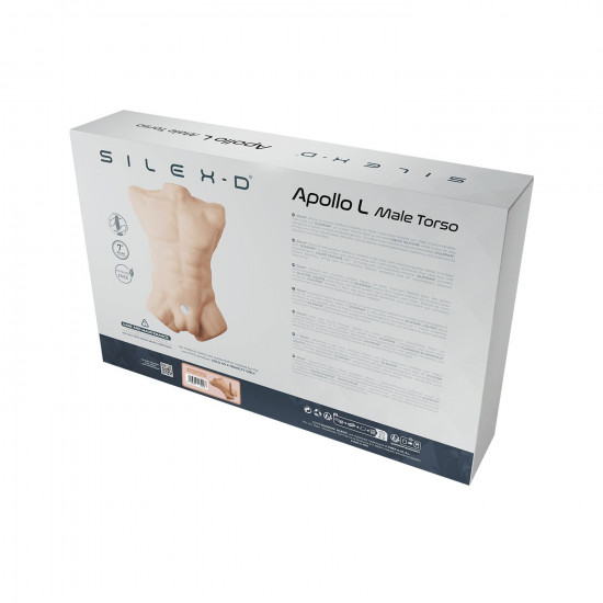 Торс з фалоімітатором на присосці SilexD Apollo L Male Torso Caramel Торс з фалоімітатором на присосці SilexD Apollo L Male Torso Caramel