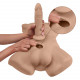 Торс з фалоімітатором на присосці SilexD Apollo L Male Torso Caramel Торс з фалоімітатором на присосці SilexD Apollo L Male Torso Caramel