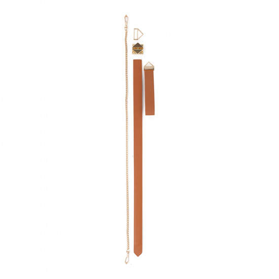 Повідець LOCKINK Tied Collar with Leash Set - Brown Повідець LOCKINK Tied Collar with Leash Set - Brown