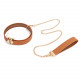 Повідець LOCKINK Tied Collar with Leash Set - Brown Повідець LOCKINK Tied Collar with Leash Set - Brown
