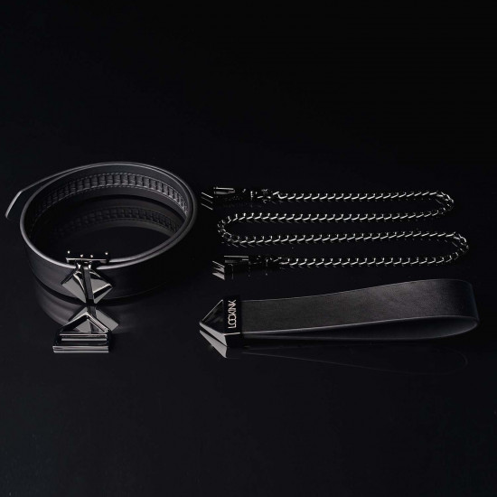 Повідець LOCKINK Tied Collar with Leash Set - Black Повідець LOCKINK Tied Collar with Leash Set - Black