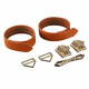 Наручники LOCKINK Wristcuffs/Anklecuffs Brown Set Наручники LOCKINK Wristcuffs/Anklecuffs Brown Set