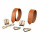 Наручники LOCKINK Wristcuffs/Anklecuffs Brown Set Наручники LOCKINK Wristcuffs/Anklecuffs Brown Set