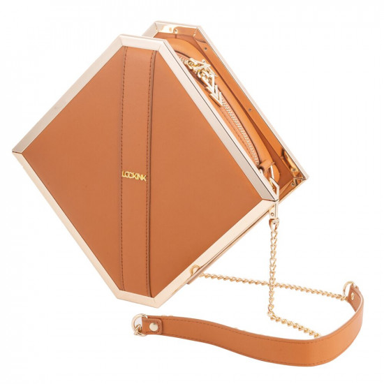 Сумка LOCKINK Mysterious Square Kink Bag - Brown Сумка LOCKINK Mysterious Square Kink Bag - Brown