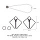 Затискачі для сосків з важкою підвіскою LOCKINK Nipple Clamps with Heavy Pendant - Grey Затискачі для сосків з важкою підвіскою LOCKINK Nipple Clamps with Heavy Pendant - Grey