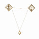 Затискачі для сосків з легкої підвіскою LOCKINK Adjustable Nipple Clamps with Light Pendant - Golden Затискачі для сосків з легкої підвіскою LOCKINK Adjustable Nipple Clamps with Light Pendant - Golden