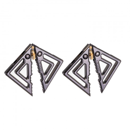 Затискачі для сосків з легкої підвіскою LOCKINK Adjustable Nipple Clamps with Light Pendant - Grey Затискачі для сосків з легкої підвіскою LOCKINK Adjustable Nipple Clamps with Light Pendant - Grey