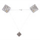 Затискачі для сосків з легкої підвіскою LOCKINK Adjustable Nipple Clamps with Light Pendant - Grey Затискачі для сосків з легкої підвіскою LOCKINK Adjustable Nipple Clamps with Light Pendant - Grey