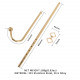 Анальний гак LOCKINK Golden Adjustable Anal Hook Set Анальний гак LOCKINK Golden Adjustable Anal Hook Set
