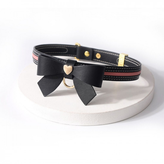 Повідець LOCKINK SEVANDA Love Heart Butterfly Leather Collar Set - Black Повідець LOCKINK SEVANDA Love Heart Butterfly Leather Collar Set - Black