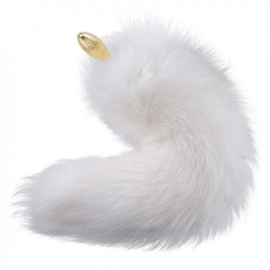 Металева анальна пробка Лисячий хвіст LOCKINK SEVANDA White Fox-Tail Anal Pear-shape Plug Металева анальна пробка Лисячий хвіст LOCKINK SEVANDA White Fox-Tail Anal Pear-shape Plug