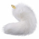 Металева анальна пробка Лисячий хвіст LOCKINK SEVANDA White Fox-Tail Anal Pear-shape Plug Металева анальна пробка Лисячий хвіст LOCKINK SEVANDA White Fox-Tail Anal Pear-shape Plug