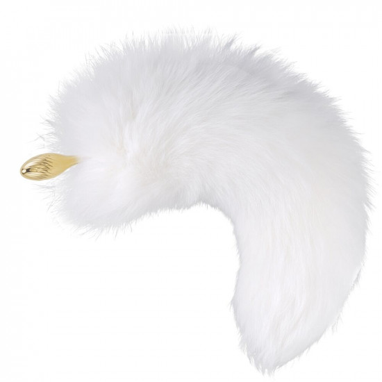 Металева анальна пробка Лисячий хвіст LOCKINK SEVANDA White Fox-Tail Anal Pear-shape Plug Металева анальна пробка Лисячий хвіст LOCKINK SEVANDA White Fox-Tail Anal Pear-shape Plug