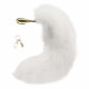 Металева анальна пробка Лисячий хвіст LOCKINK SEVANDA White Fox-Tail Anal Rose-shape Plug Металева анальна пробка Лисячий хвіст LOCKINK SEVANDA White Fox-Tail Anal Rose-shape Plug
