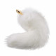 Металева анальна пробка Лисячий хвіст LOCKINK SEVANDA White Fox-Tail Anal Rose-shape Plug Металева анальна пробка Лисячий хвіст LOCKINK SEVANDA White Fox-Tail Anal Rose-shape Plug