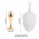 Металева анальна пробка Кролячий хвост LOCKINK SEVANDA White Bunny-Tail Anal Rose-shape Plug Металева анальна пробка Кролячий хвост LOCKINK SEVANDA White Bunny-Tail Anal Rose-shape Plug