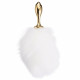 Металева анальна пробка Кролячий хвост LOCKINK SEVANDA White Bunny-Tail Anal Rose-shape Plug Металева анальна пробка Кролячий хвост LOCKINK SEVANDA White Bunny-Tail Anal Rose-shape Plug